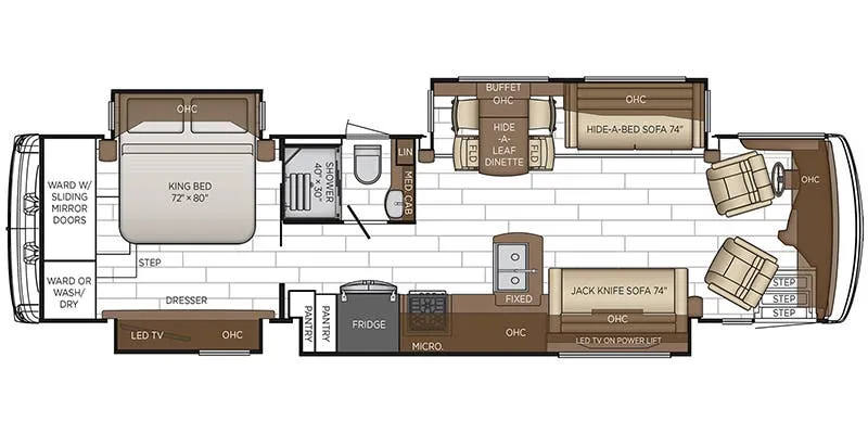 Newmar Dutch Star 3817 floor plan