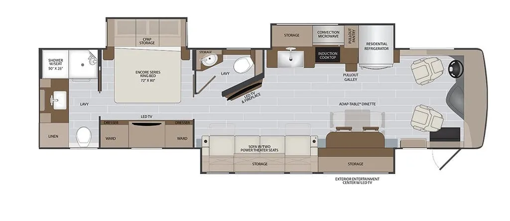 2026 Holiday Rambler Nautica 37S floor plan