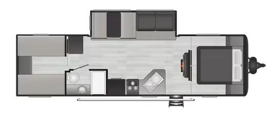 Keystone Hideout LHS 290QB floor plan