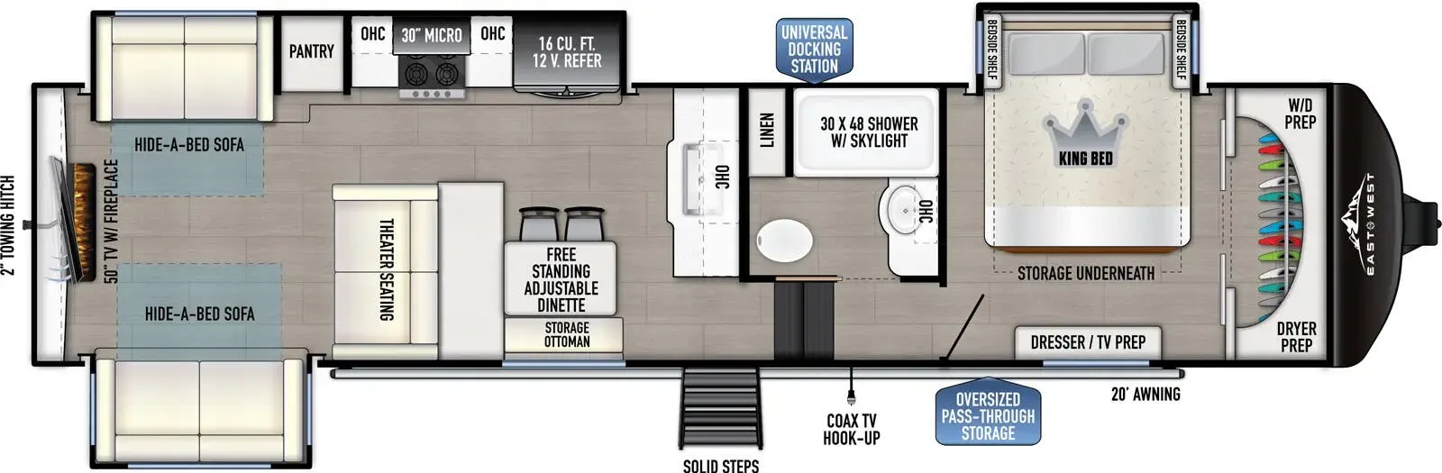 East to West Blackthorn 3300RD floor plan