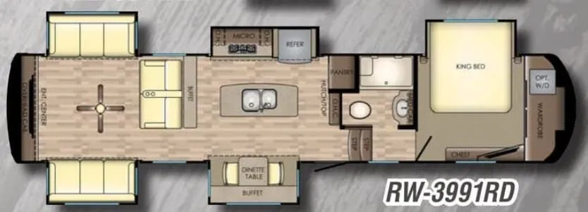 CrossRoads Redwood 3991RD floor plan