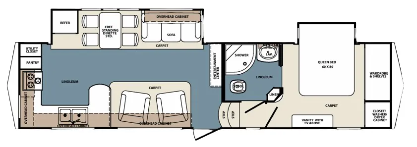 Forest River Cardinal 3100 floor plan