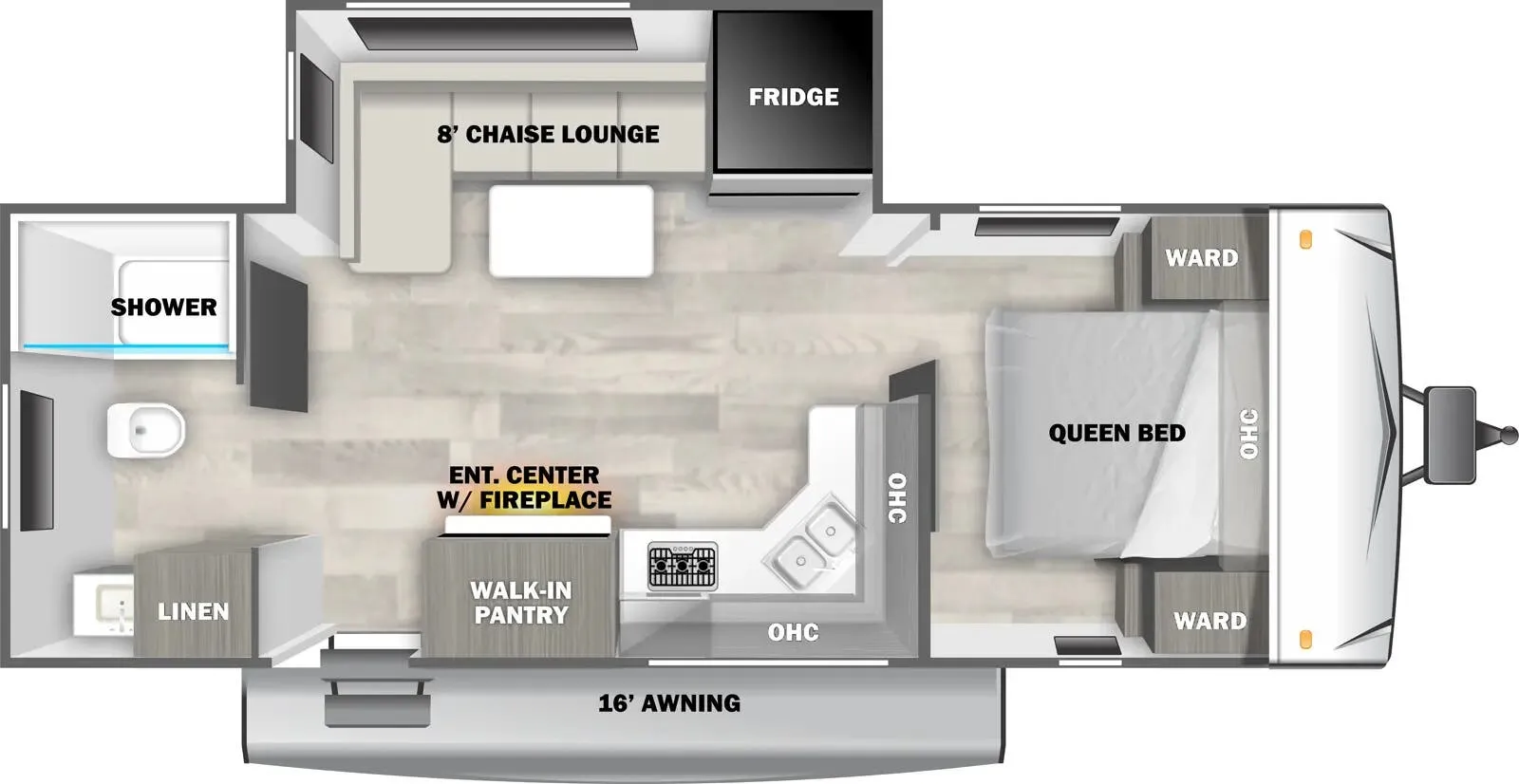 Forest River EVO 2231RB floor plan