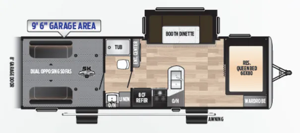 Keystone Impact 28V floor plan
