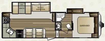 Keystone Cougar XLite 27RKS floor plan