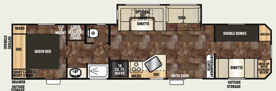 Forest River Cherokee 39P floor plan