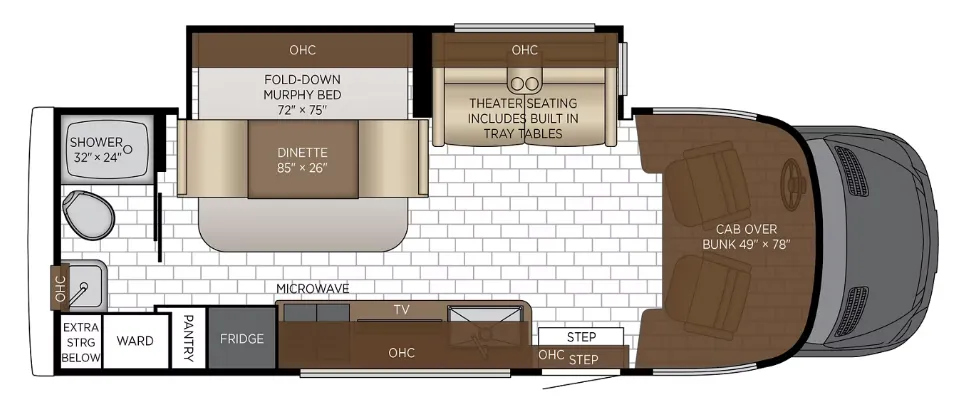 Newmar Freedom Aire 2515 OPTIONAL floor plan
