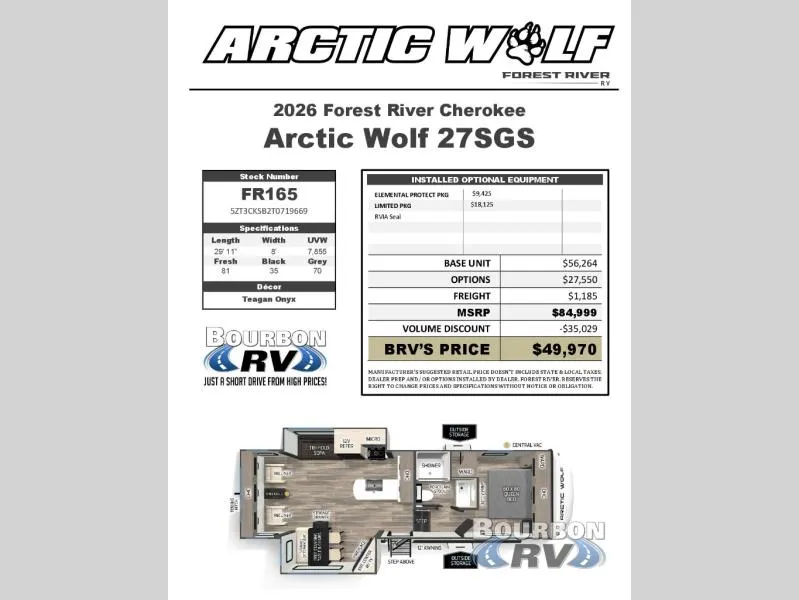 2026 Forest River Cherokee Arctic Wolf 27SGS - Photo 3
