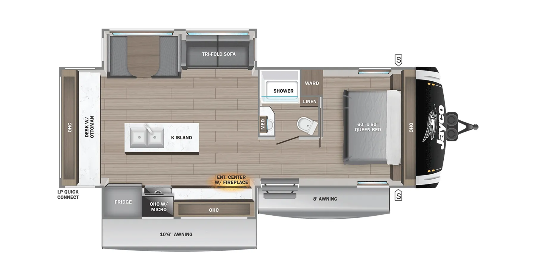 2025 Jayco Jay Feather 27MK - Floor plan