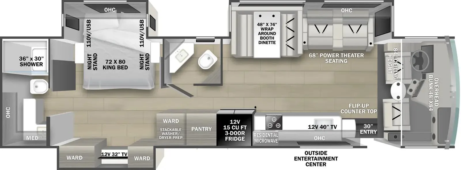 Forest River FR3 Plus FR3 PLUS 35G floor plan