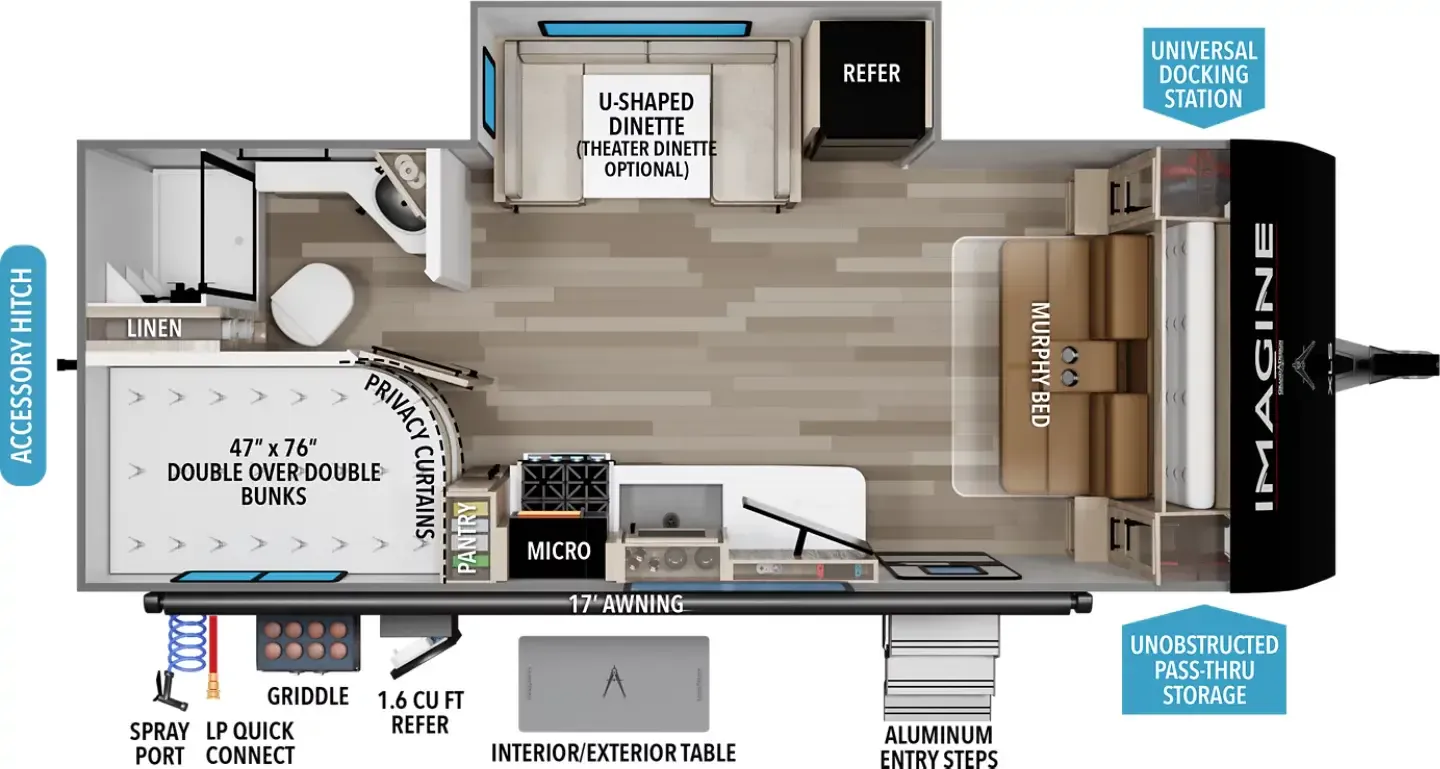 Grand Design Imagine XLS 21MBE floor plan