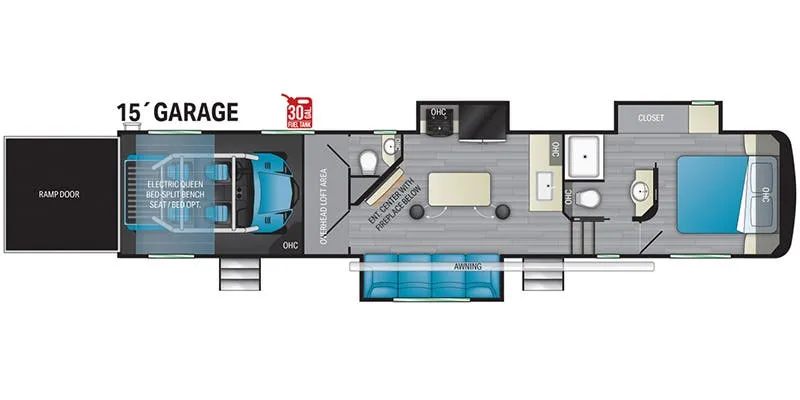 Heartland Road Warrior RW 3965 floor plan