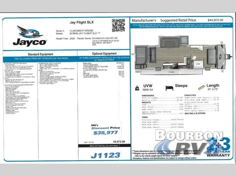 2026 Jayco Jay Flight SLX 287BHS - Photo 3