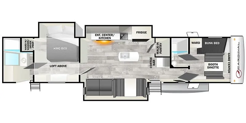 Forest River Wildcat 35FUN floor plan