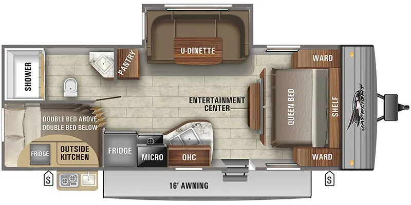 Jayco Jay Flight SLX 242BHS floor plan