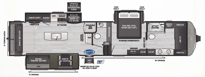 Keystone Montana 3931FB floor plan