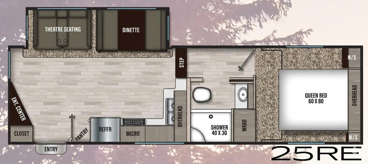 Coachmen Chaparral Lite 25RE floor plan