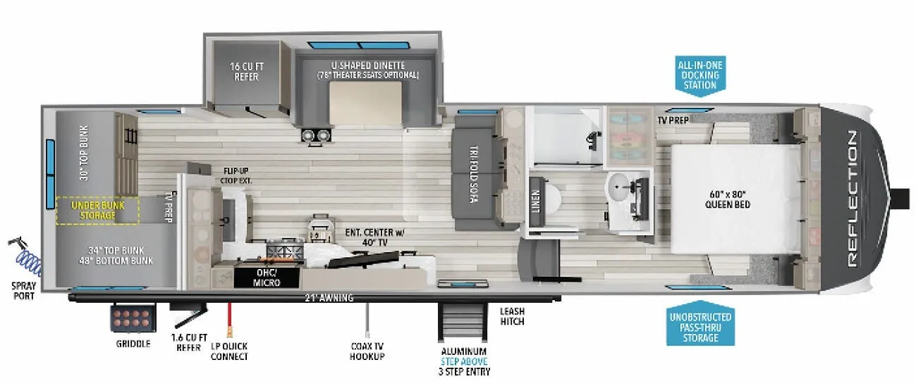 Grand Design Reflection 150 Series 150 SERIES 298BH floor plan