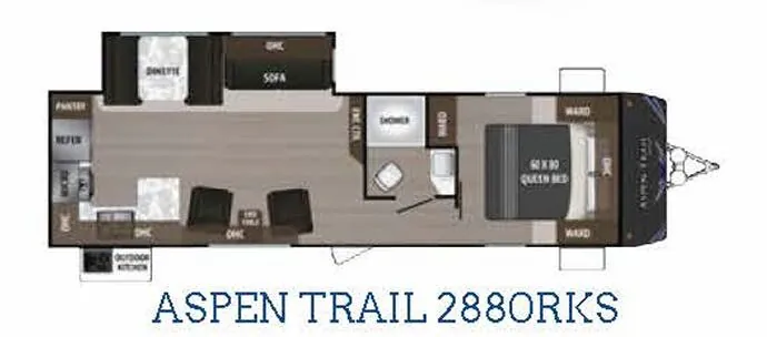 Dutchmen Aspen Trail 2880RKS floor plan