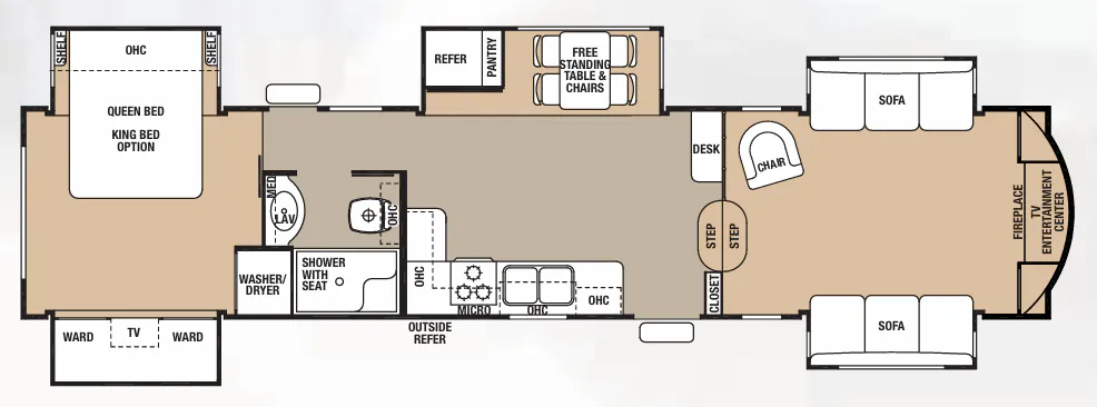 Forest River Cedar Creek Hathaway Edition 38FL floor plan
