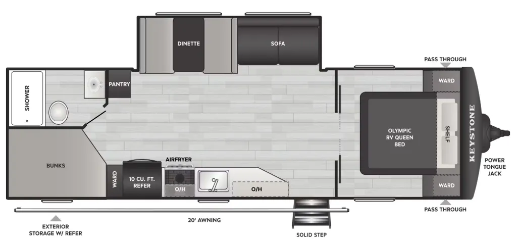 2026 Keystone Springdale 2620BHS floor plan