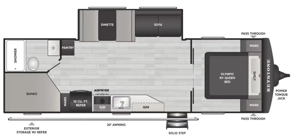 2026 Keystone Springdale 2620BHS - Floor plan