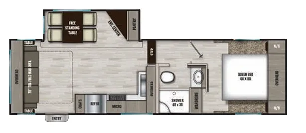 Coachmen Chaparral Lite 254RLS floor plan