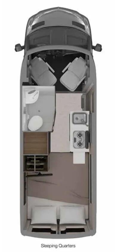 Airstream Interstate 19 19 SLEEPING floor plan
