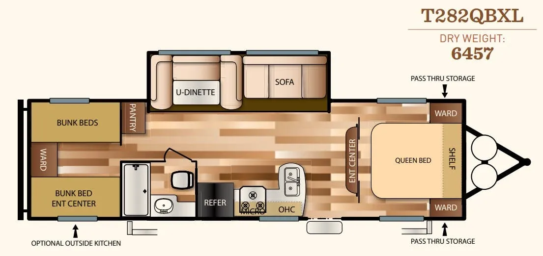 Forest River Salem Cruise Lite 282QBXL floor plan