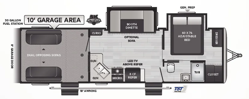 Keystone Impact 29V floor plan