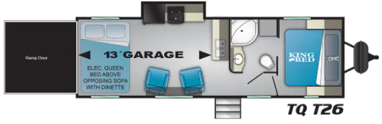 Heartland Torque T26 floor plan