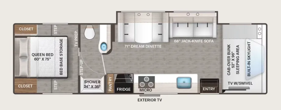 Thor Motor Coach Freedom Eddie Bauer 31ED floor plan
