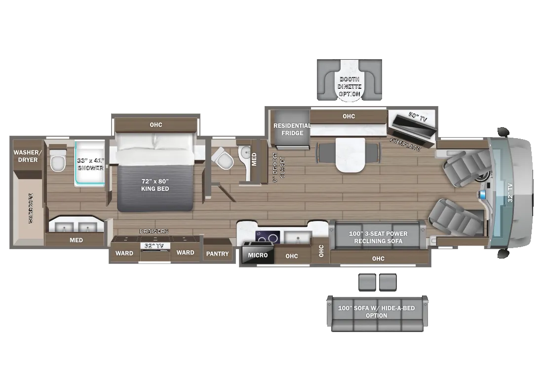 Entegra Coach Cornerstone 45B floor plan