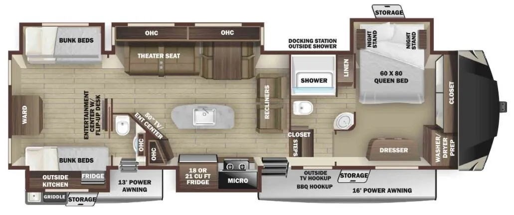 Highland Ridge Open Range OF427BHS floor plan
