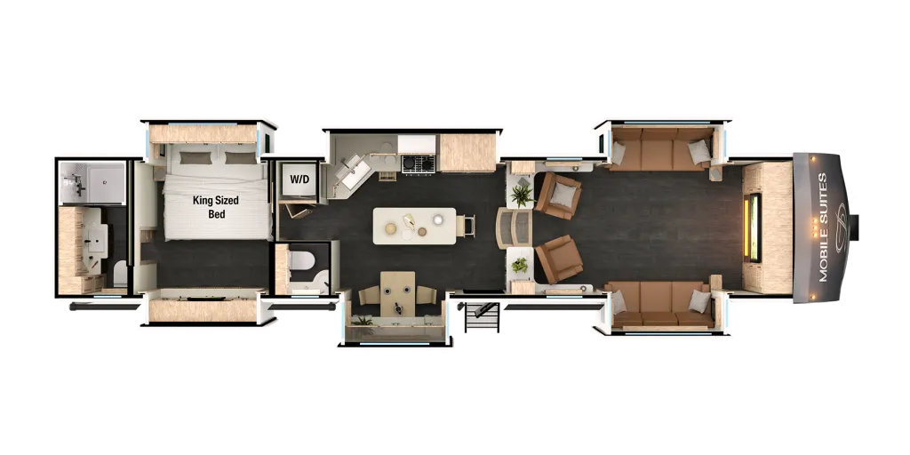 2021 DRV Luxury Suites Mobile Suites Nashville floor plan