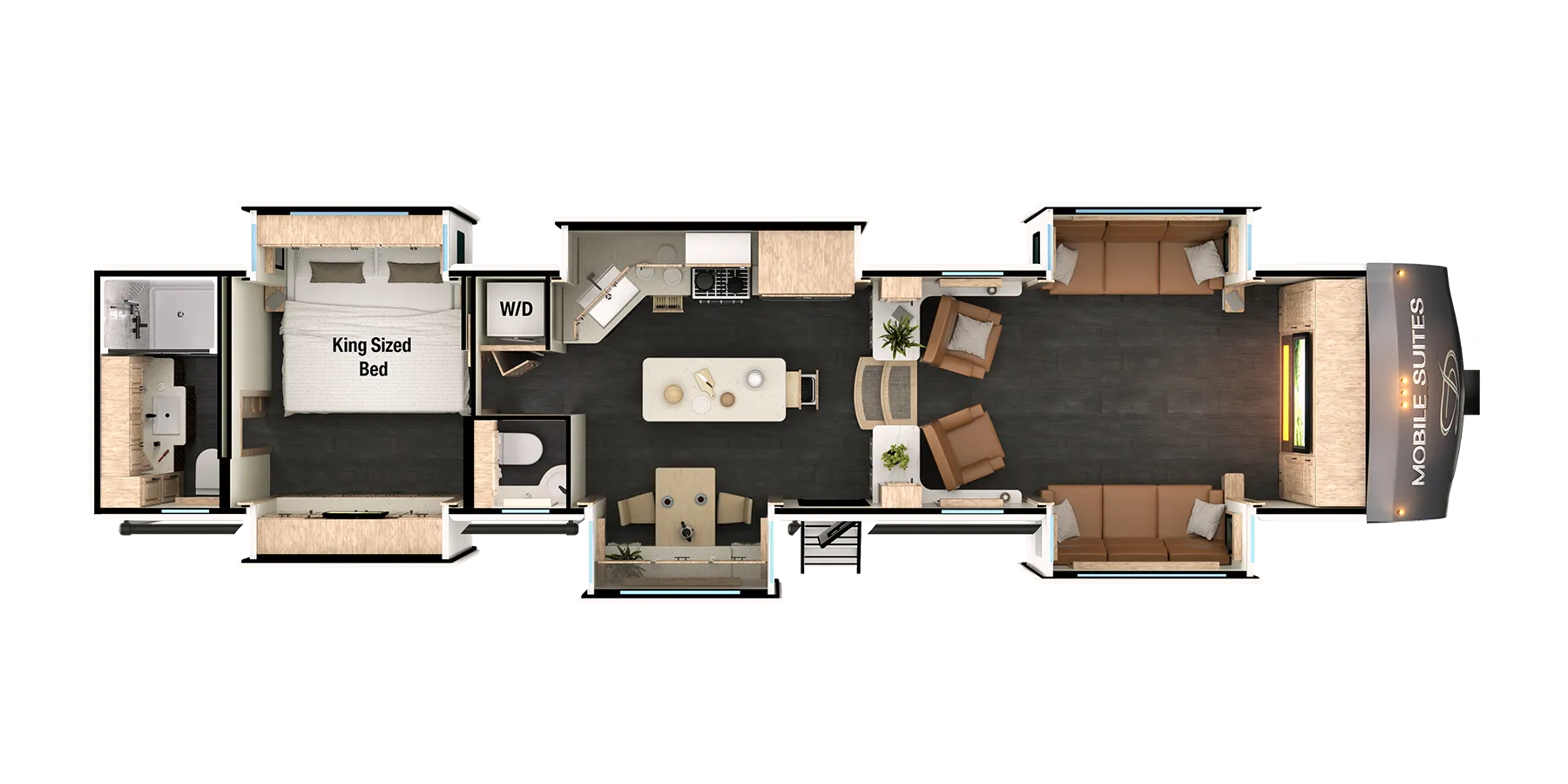 2021 DRV Luxury Suites Mobile Suites Nashville - Floor plan