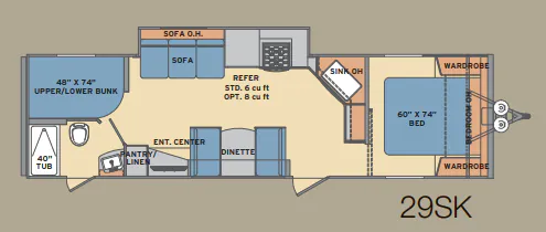 Shasta Revere 29SK floor plan