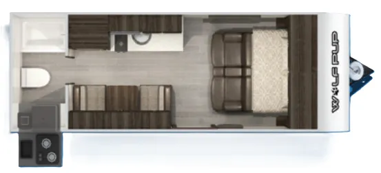 Forest River Cherokee Wolf Pup 16FQ floor plan