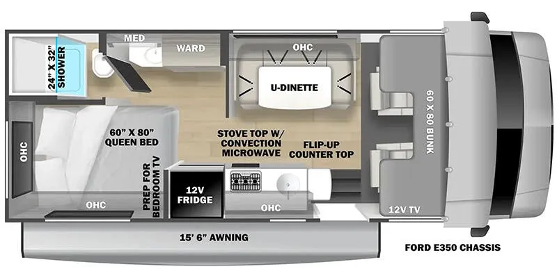 2023 Forest River Forester LE 2351LE floor plan