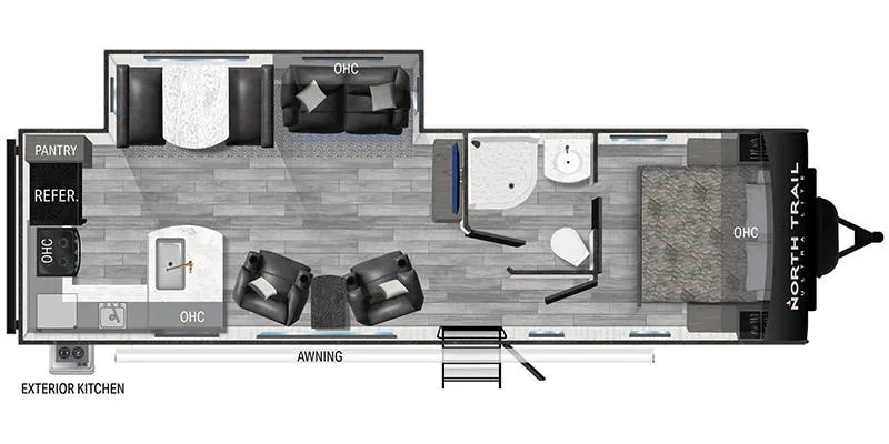 Heartland North Trail Ultra-Lite NT 28RKDS floor plan