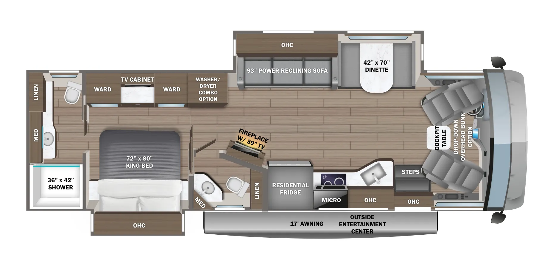 Jayco Precept Prestige 36U floor plan