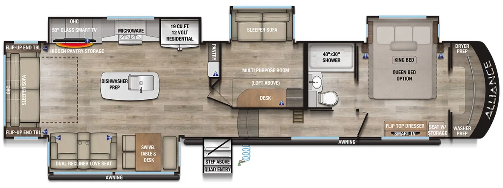 2024 Alliance RV Paradigm 380MP - Floor plan