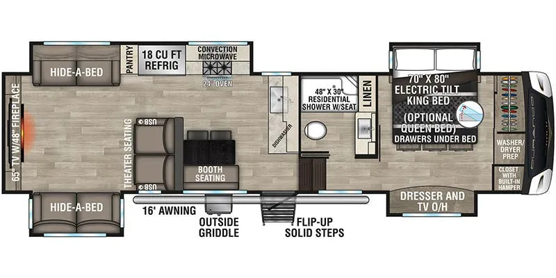 K-Z Durango Gold G360REQ floor plan