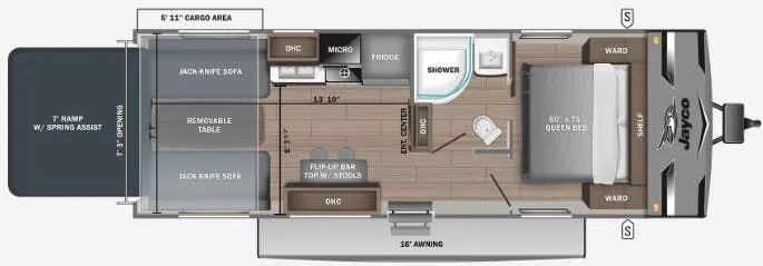 Jayco Jay Flight 265THW floor plan