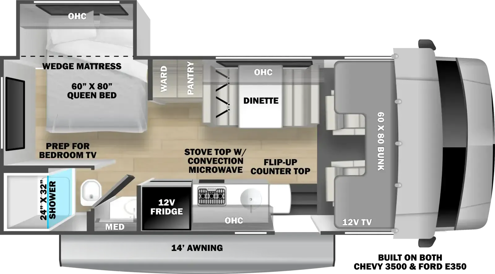 Forest River Solera 23S floor plan
