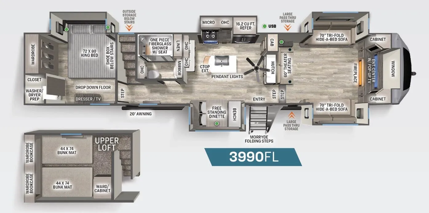 Forest River Sierra 3990FL exterior