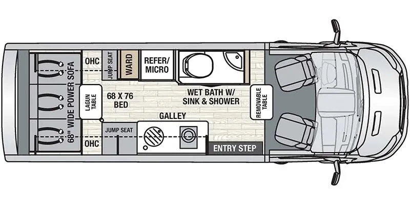 2026 Coachmen Beyond 22C AWD - Floor plan