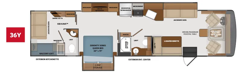 Fleetwood Fortis 36Y floor plan