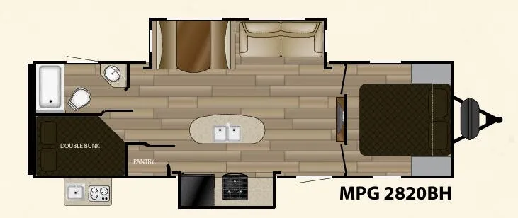 Cruiser RV MPG 2820BH floor plan