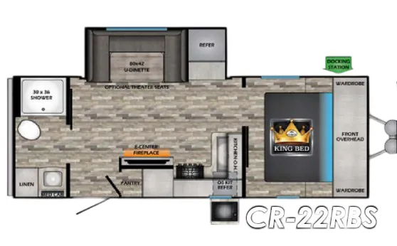 CrossRoads Cruiser Aire CR22RBS floor plan